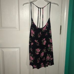 Black top with roses